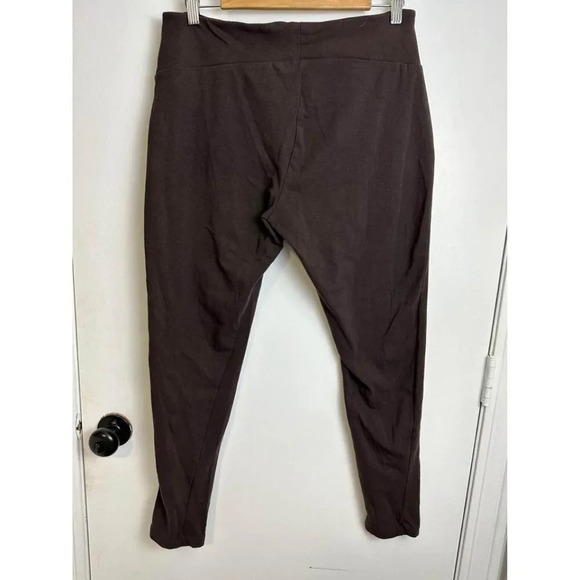 Dark Brown High-Waist Leggings – Stretchy & Sleek, Size XL #0332 - Picture 2 of 4